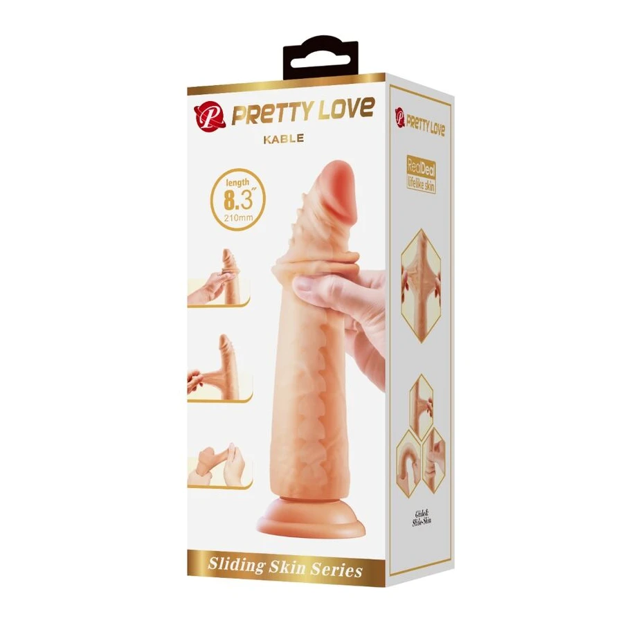 PRETTY LOVE - KABLE PÊNIS SUPER REALISTA 21 CM CARNE